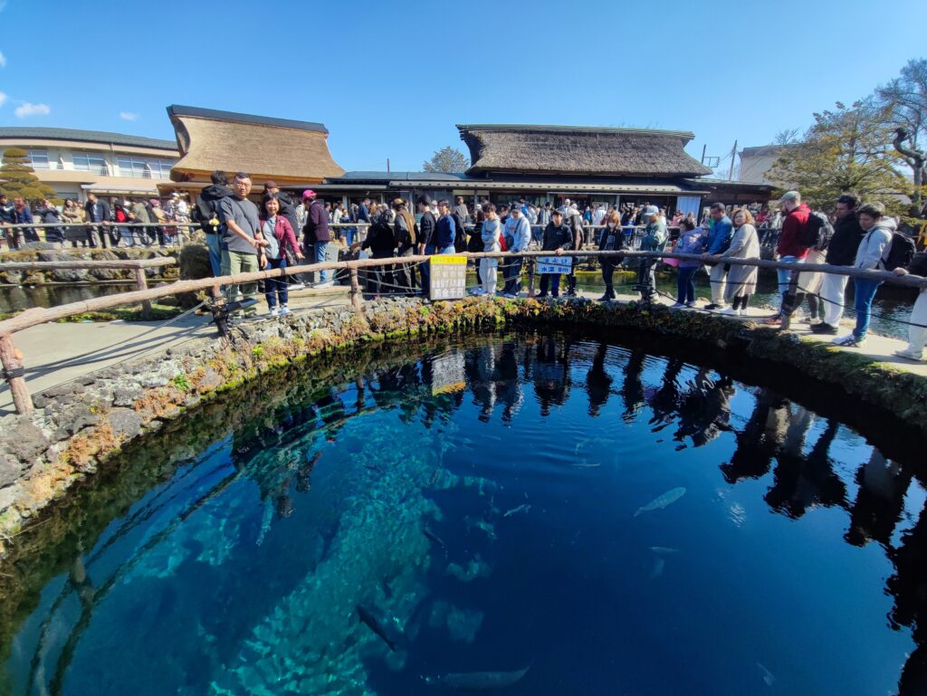 oshino hakkai crystal clear ponds near Mt. Fuji