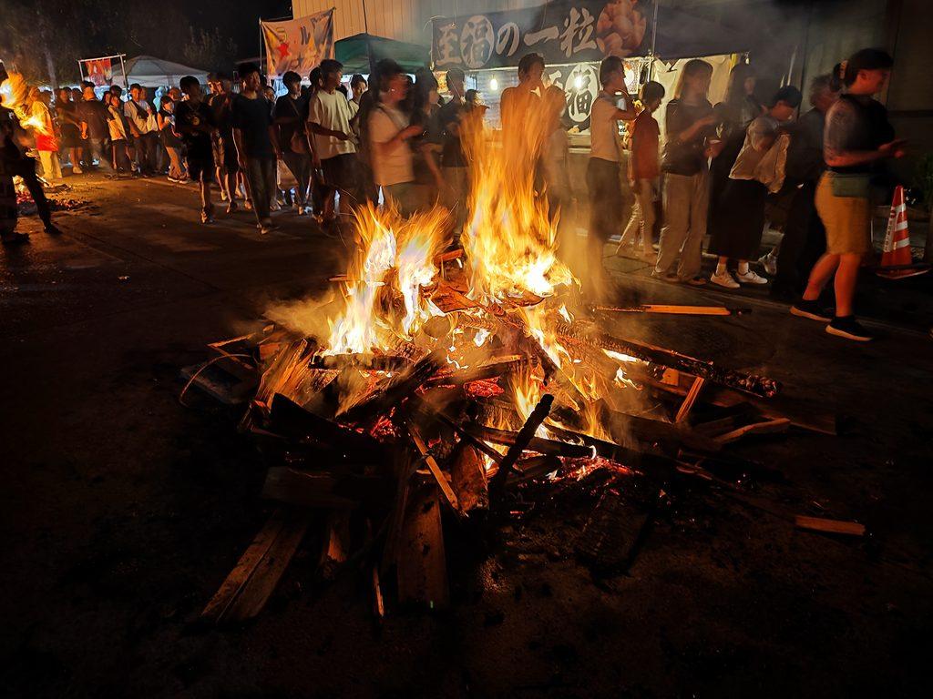 fire festival fujiyoshida
