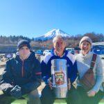 fujiyama beer and guests from australia, mt.fuji view