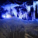narusawa ice cave at mt. fuji, aokigahara forest