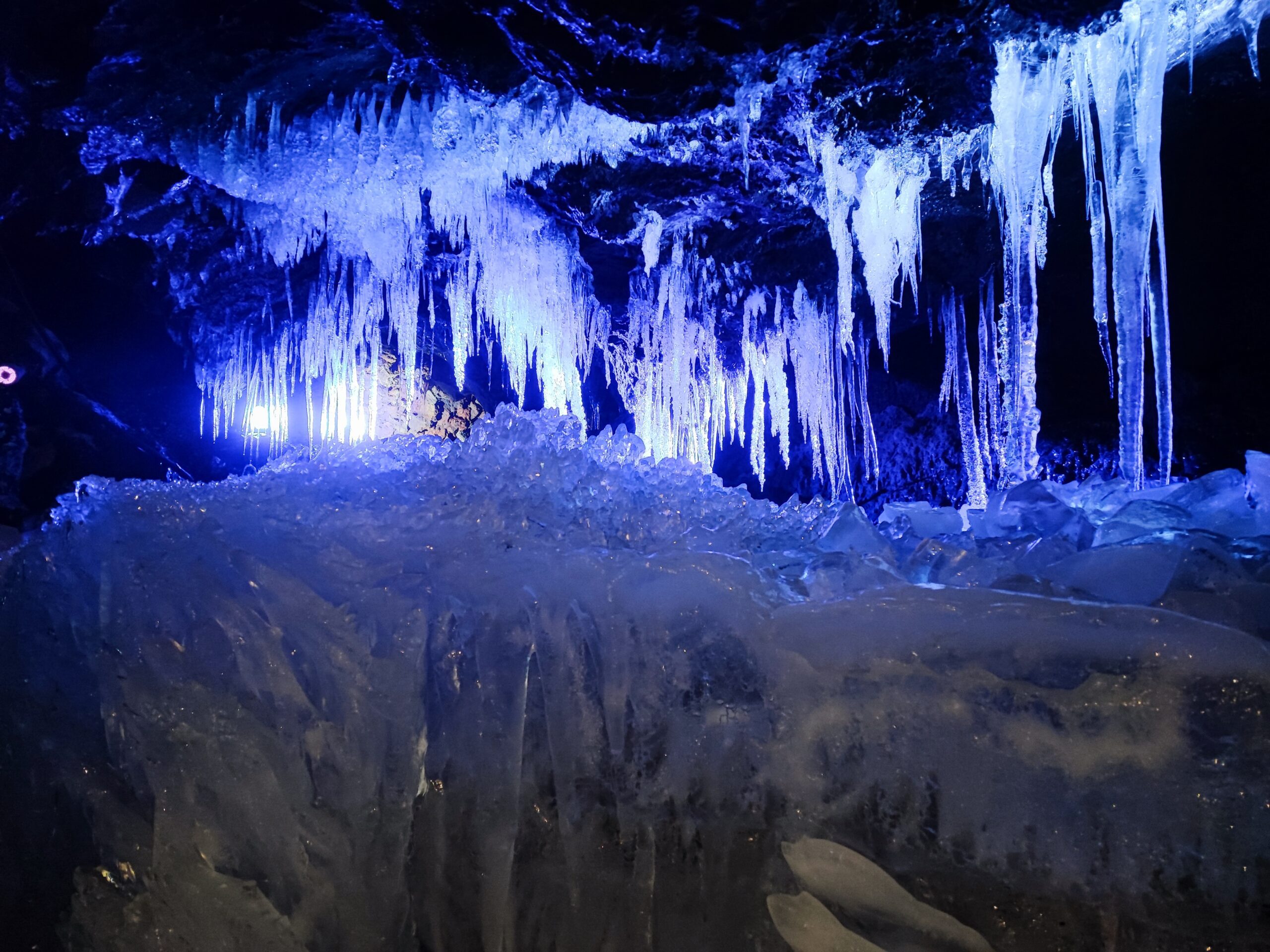narusawa ice cave at mt. fuji, aokigahara forest